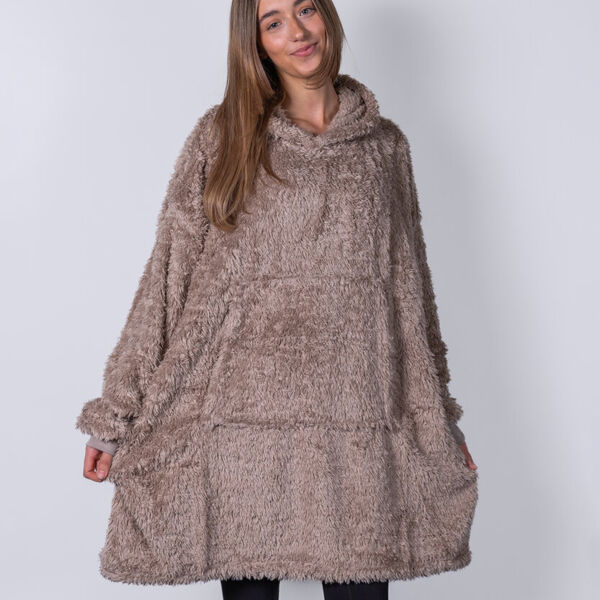 The Ribbon teddy bear fabric hoodie Thumbnail