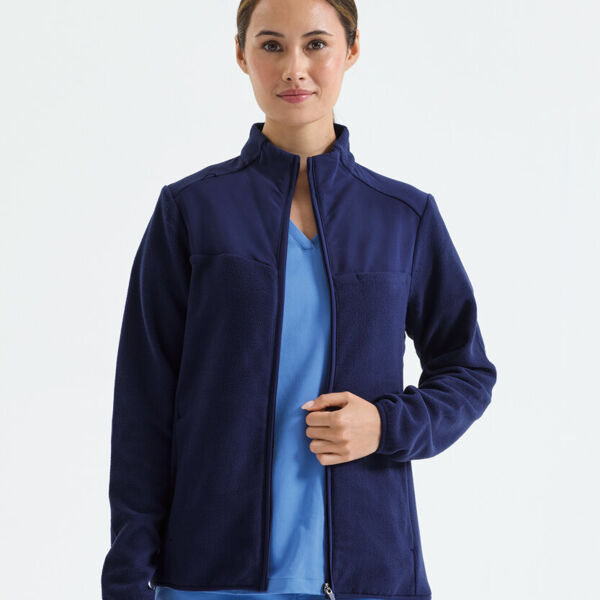 'Agility' women's panelled fleece jacket Thumbnail