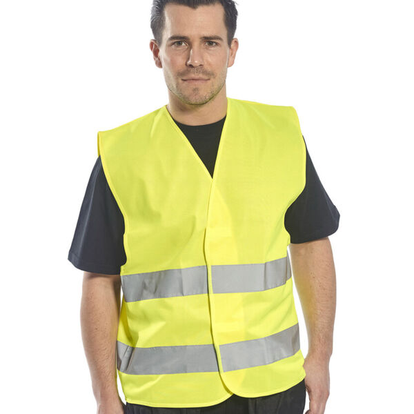 Hi-vis two-band vest (C474) Thumbnail