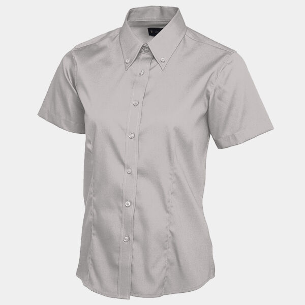Ladies Pinpoint Oxford Half Sleeve Shirt Thumbnail