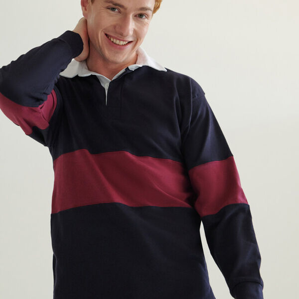 Panelled rugby shirt Thumbnail