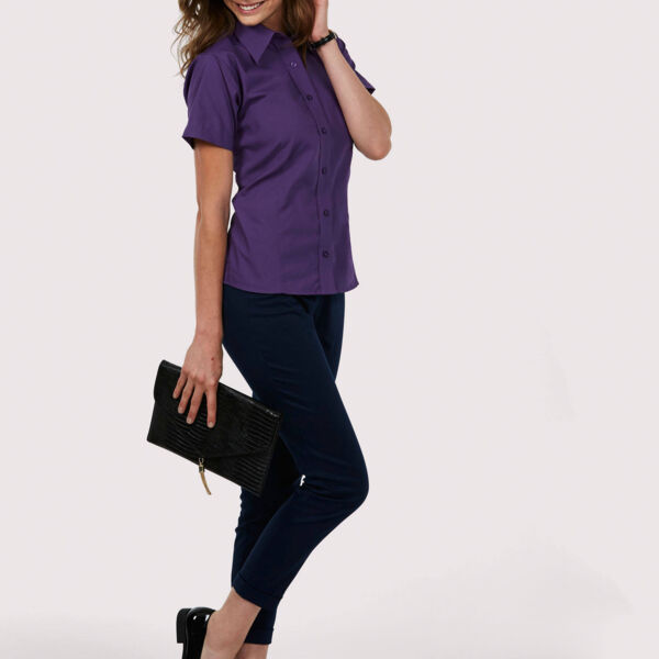 Uneek Ladies Poplin Half Sleeve Shirt Thumbnail