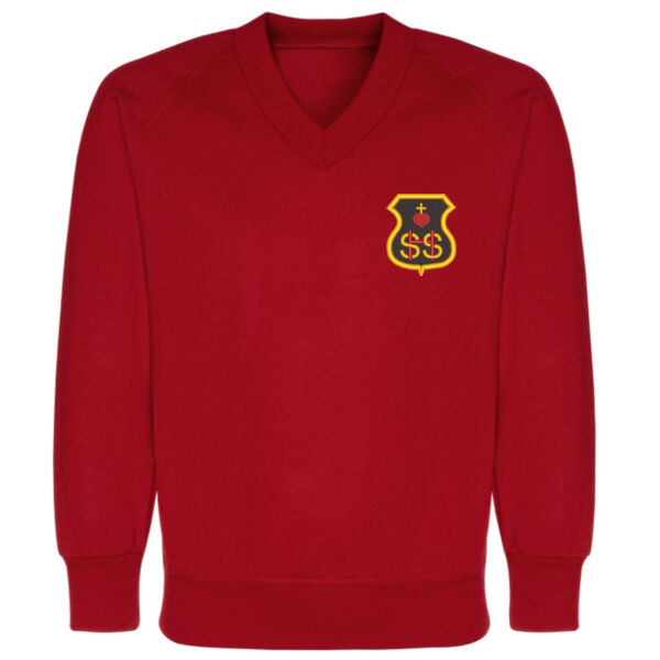 Sacred Heart V-Neck Sweatshirt  Thumbnail