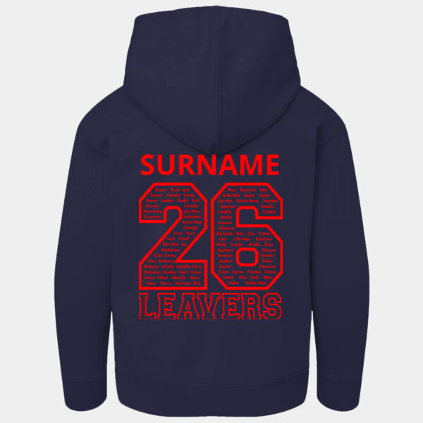 Bournemouth Park Kids Leavers Hoodie 2026 personalised with your child's surname and initials Thumbnail