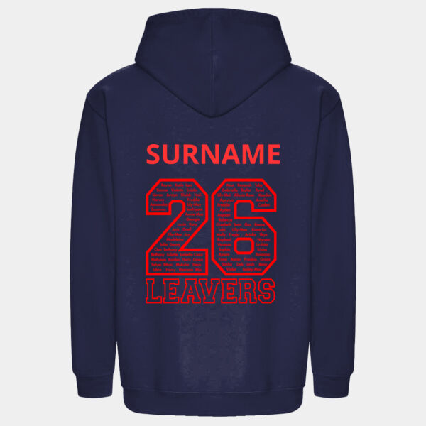 Bournemouth Park Adults Leavers Hoodie 2026 personalised with your childs surname  Thumbnail
