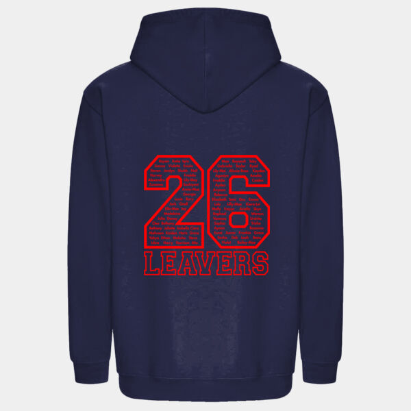 Bournemouth Park Adults Leavers Hoodie 2026 personalised with your child's initials Thumbnail