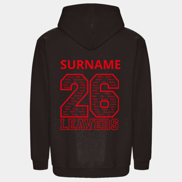 Sacred Heart Leavers Hoodie 2026 - Adult Sizes. Personalised with your child's surname  Thumbnail