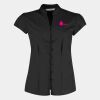 Women's continental blouse mandarin collar cap sleeve (tailored fit) Thumbnail