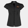 Women's continental blouse mandarin collar cap sleeve (tailored fit) Thumbnail