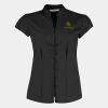 Women's continental blouse mandarin collar cap sleeve (tailored fit) Thumbnail
