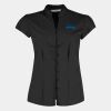 Women's continental blouse mandarin collar cap sleeve (tailored fit) Thumbnail